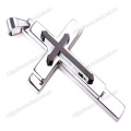 Stainless Steel Silver Pendant Cross, Vintage Gothic Cross Pendant (IO-st00F)